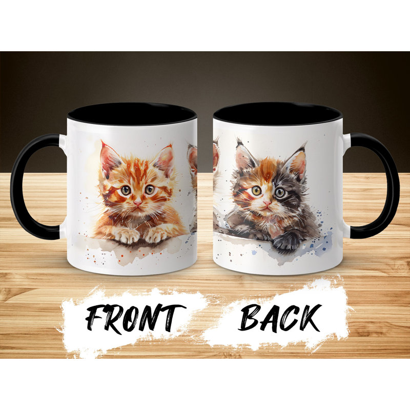 Ceramic Coffee Mug, Black, 2