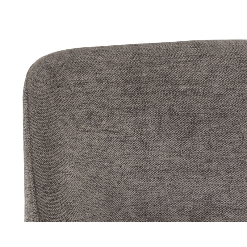 Dover Upholstered Stool with Metal Frame, Gray, Bar Stool (30” Seat Height)