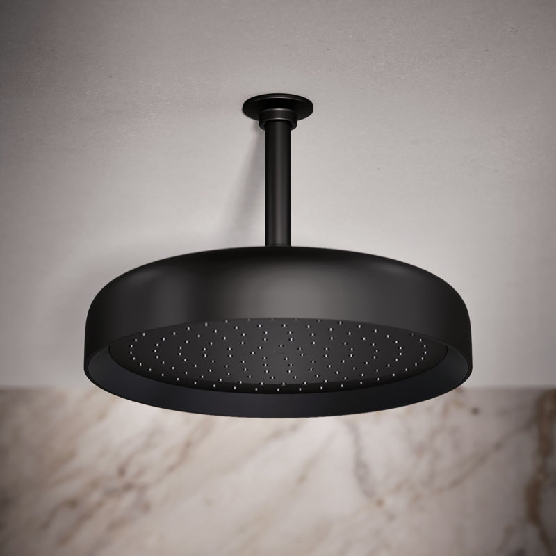 Statement™ 2.5 GPM Round 12 in. Rainhead with Katalyst Air-Induction Technology, Matte Black