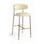 Tabouret de bar rembourré en cuir Lupita-840074834-840074842