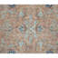 Tapis rouge et bleu noué à la main de haute qualité