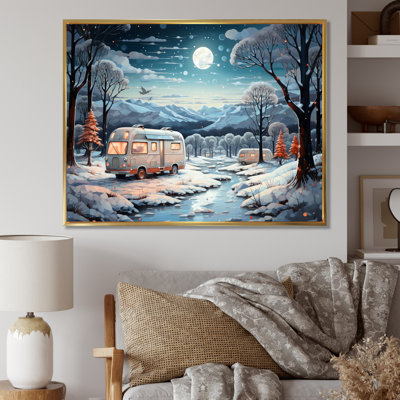 «Campingtravel Winters Whisper V», reproduction sur toile