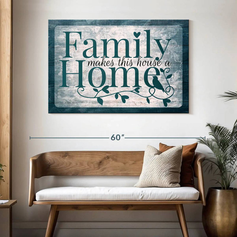 Plaque murale Family Family, H 32 po x l 48 po