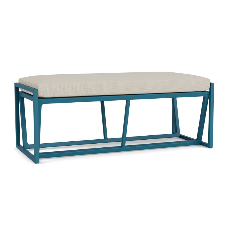 Summit Outdoor Dining Bench, Peacock, Fife Fog