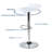 Swivel Upholstered Adjustable Height Counter Stool with Metal Frame-91479627