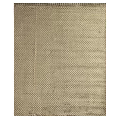 Bubble Checkered Area Rug in Beige