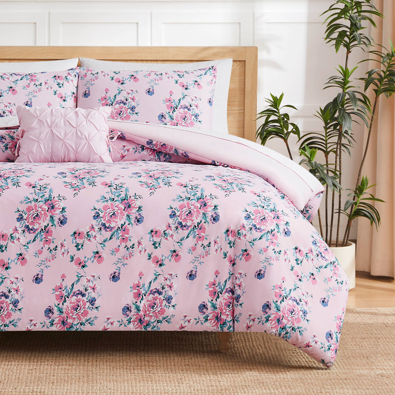 Jessica Simpson Phoebe Ballerina Reversible Bed-in-a-Bag Comforter Set, Queen