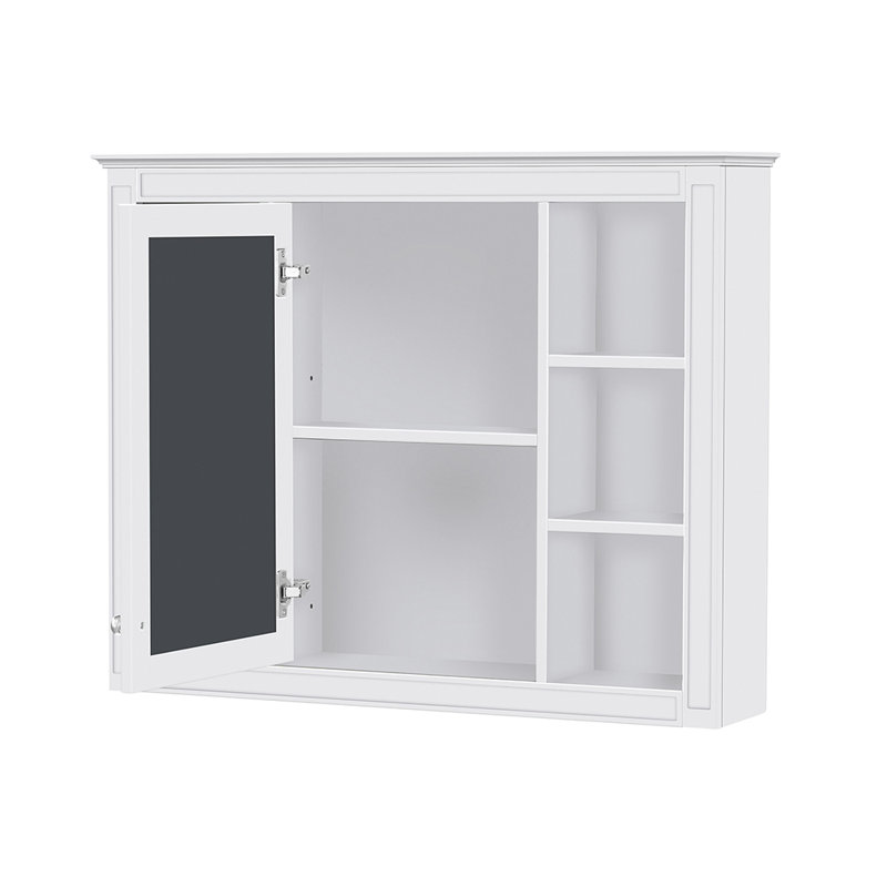 Beveard W H Medicine Cabinet Mirror 8, White