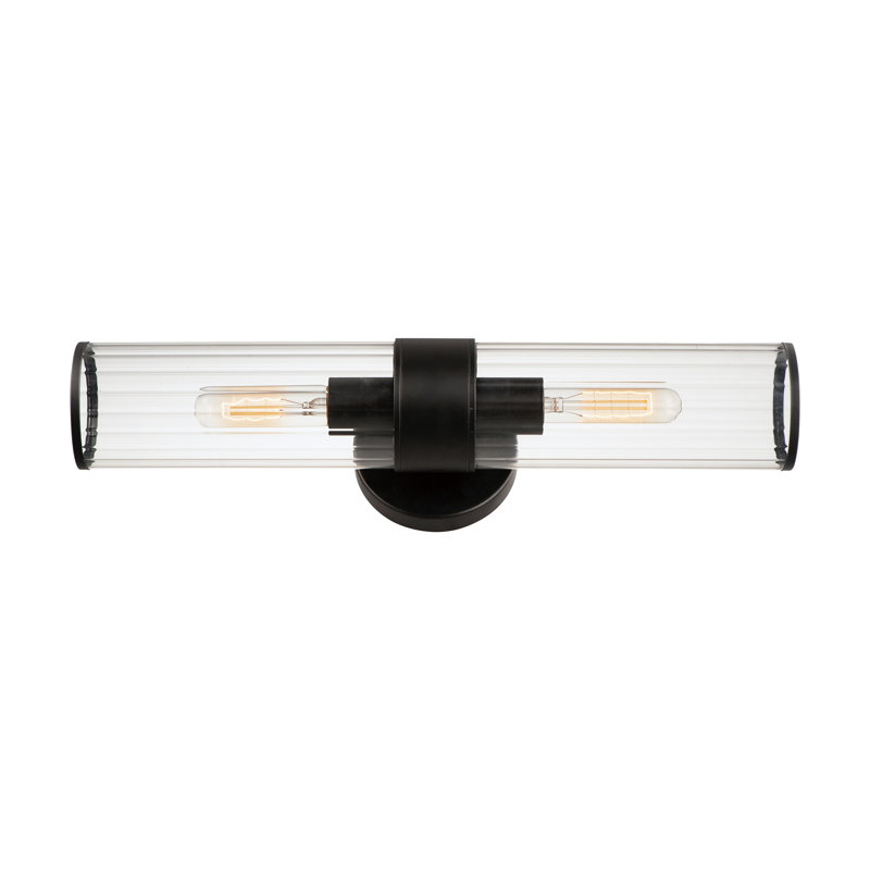 Blaugh Semi Flush Mounted Sconce, Black