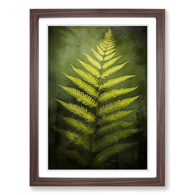 Fern Leaf Romanticism Art - Framed Print