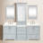 Buckhorn Abshire 85" Double Sink Bathroom Vanity with Mirror-101688715