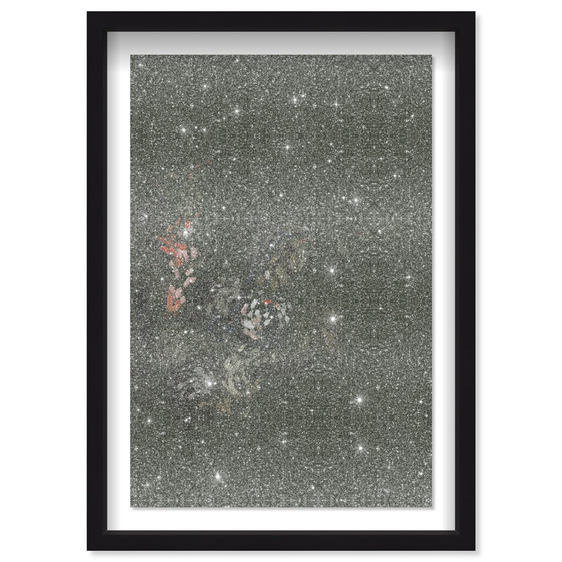 Dancing Petals II Shadowbox Abstract Print by Oliver Gal, Black Frame, 10 x 15, 25.5"H x 37.5"W, Black Shadowbox