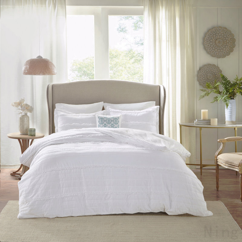 Full/Queen 4 Piece Microfiber 2-in-1 Duvet Set
