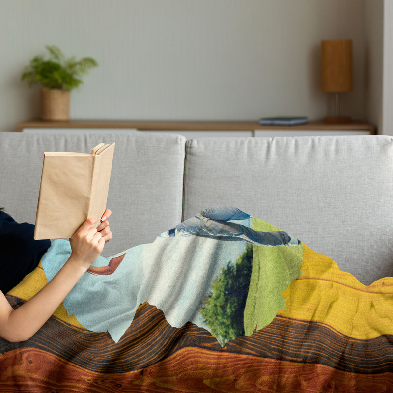 Hand Woven Throw Blanket, 50" x 60"
