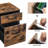 Mobile File Cabinet With 2 Drawers And Wheels, Printer Stand For Home Office, Organizer For A4 And Letter Sized Documents, Hanging File Folders