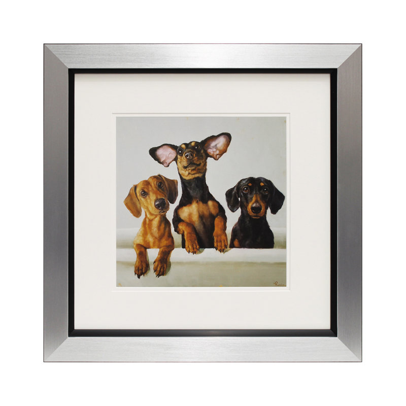Three Amigos 1 Piece Single Picture Frame Wall Art