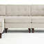 4 - Piece Upholstered Tufted Corduroy Modular Corner Sofa with Pillow Back and Removable Flip-Tray Top Storage Ottoman -1321940063