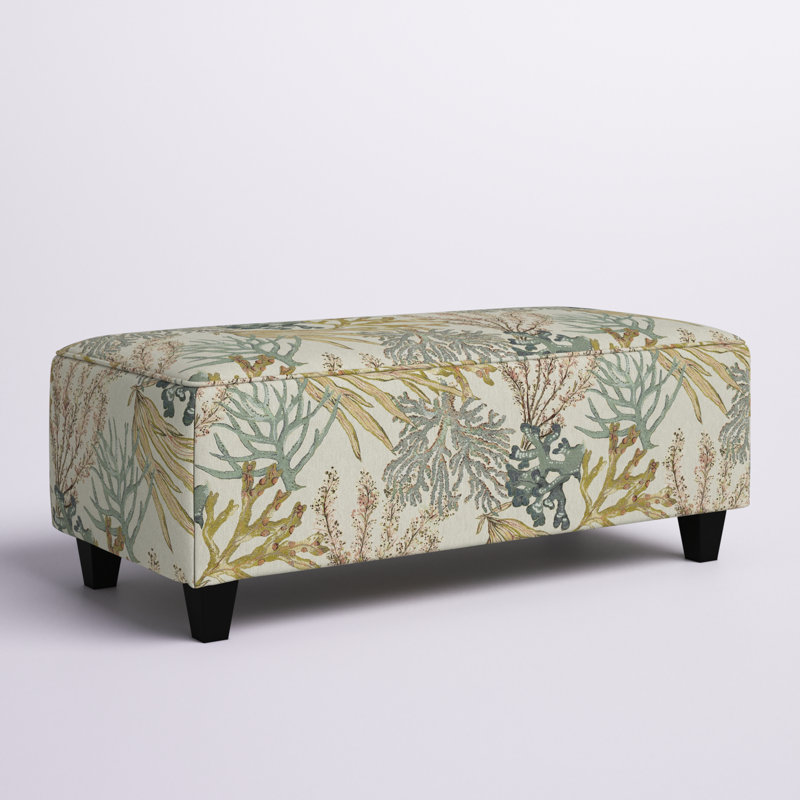 Nicolle Cocktail Ottoman , Coral Reef Carribean Polyester Blend