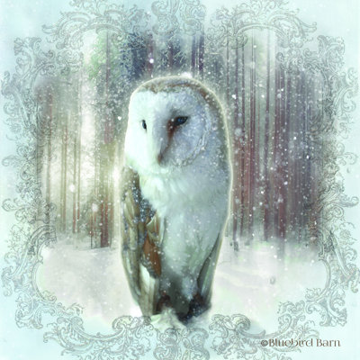 " Enchanted Winter Owl " by Bluebird Barn
