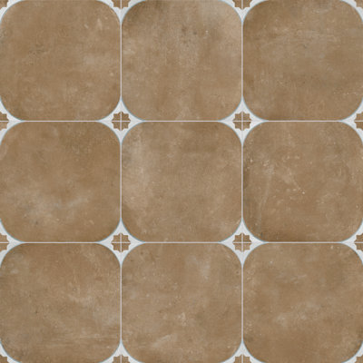 Carreau de porcelaine marocain pour mur et plancher 17 po x 17 po Tetuan