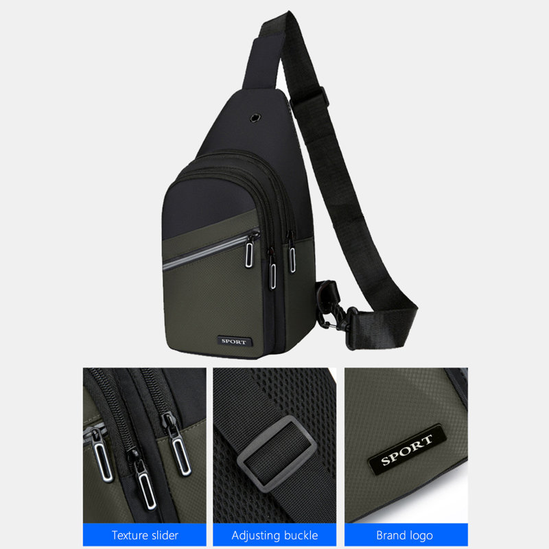 Strap Bag Crossbody Backpack Men Ladies Strap Backpack Hiking Backpack Multipurpose Messenger Chest Bag
