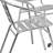 Amadea Square Aluminum Dining Table and 4 Slat Back Chairs Set-1688283692-1688283856