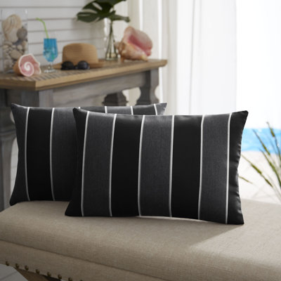 Willow Indoor/Outdoor Sunbrella Lumbar Pillow