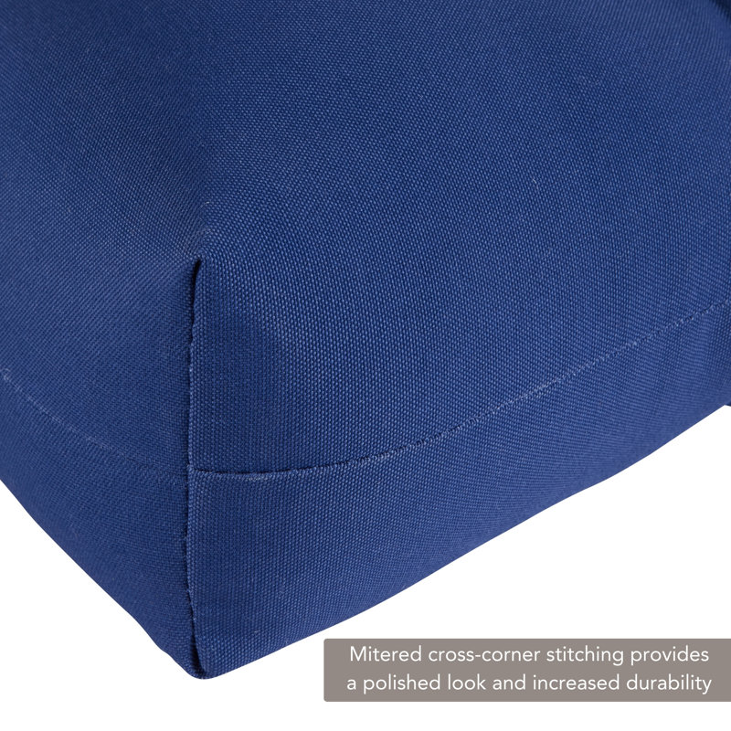 Lester Outdoor High Back Chair Cushion, Marine Blue, 2