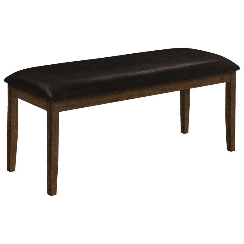 Stylish 48" Rectangular Bench For Different Rooms - Brown Solid Wood, Foam Filled In Wood Construction And Cushioned Upholstery Home