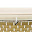 Canapé modulaire d'extérieur beige avec auvent rétractable, table ajustable et structure