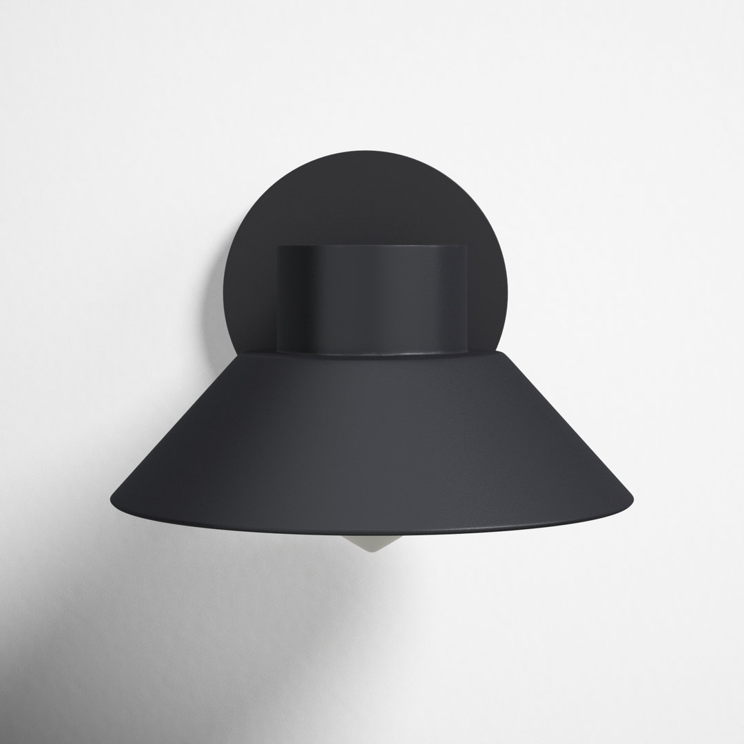 Erikson LED Frosted Outdoor Armed Sconce AllModern 