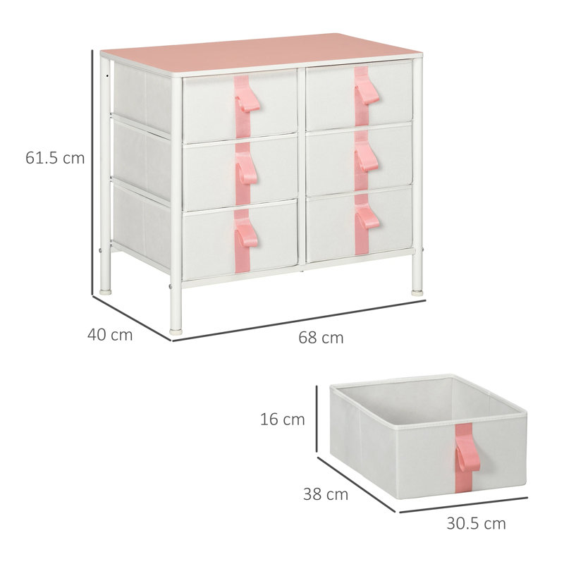 Elain 68cm W 6 - Drawer Chest of Drawers