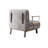  "31.5" convertible chair bed with adjustable backrest, tri-fold sofa bed with steel frame, light grey"