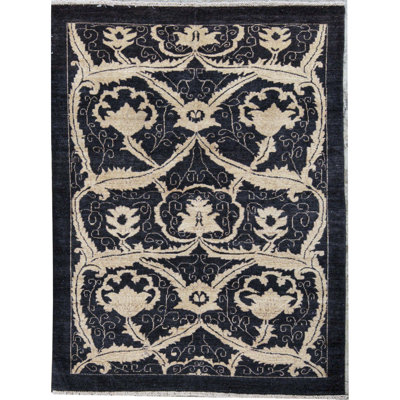 Zarbof One-of-a-Kind Rectangle 4'11" X 6'8" Hand Knotted Area Rug