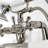 Kingston Brass Kingston Three-Handle 2-Hole Deck Mount Clawfoot Tub Faucet with Handshower-54357518