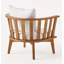 Ensemble de conversation avec chaises en teck Noelle
