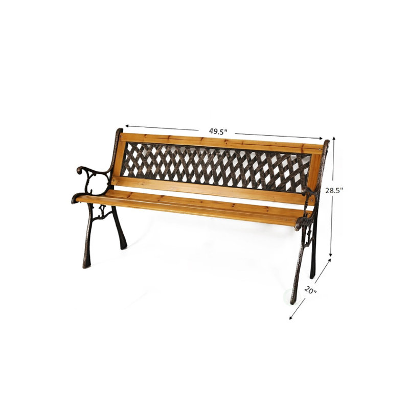Banc de parc en bois Sundberg