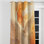 Beige et orange Infinite Dimensions - Rideau obscurcissant avec œillets Collages Abstract - 1 panneau
