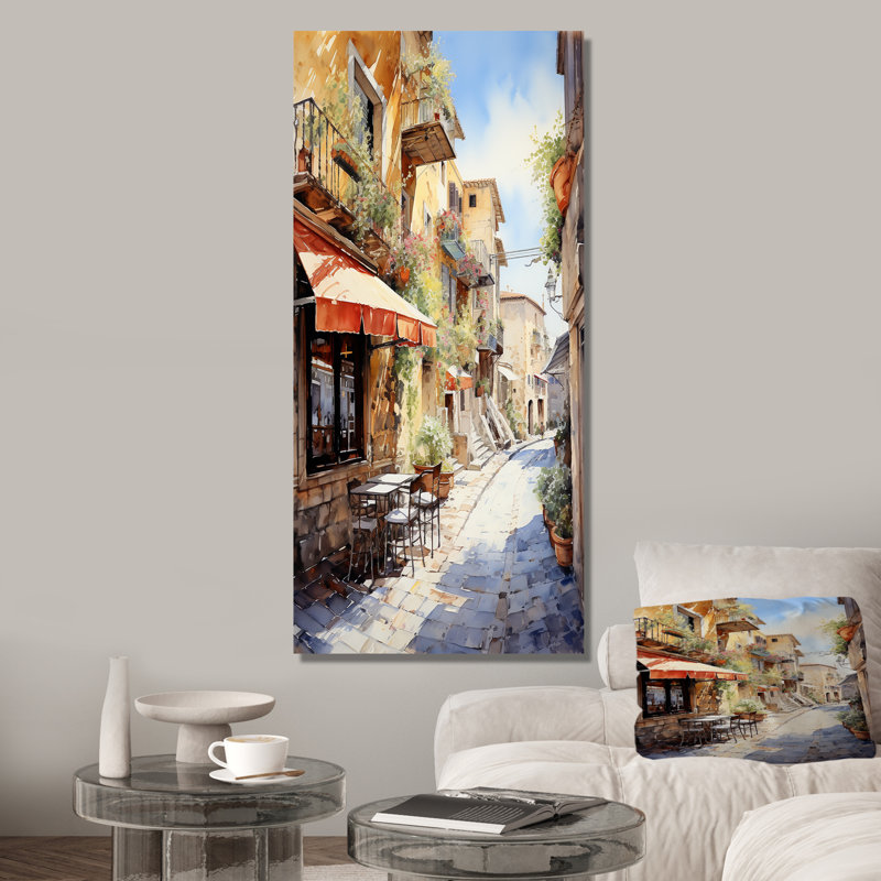 "Italian Village Essence 2", Toile tendue, 32" H x 24" W