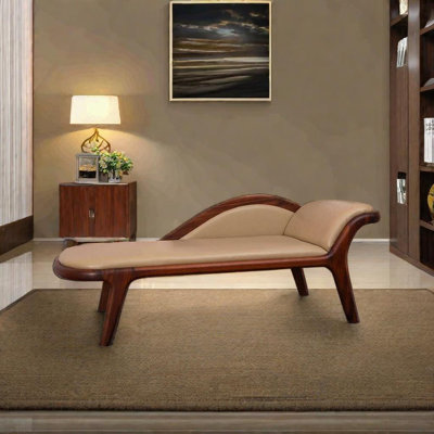 Chaise longue en bois massif