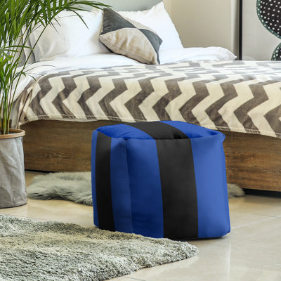 Repose-pieds cube california stripes