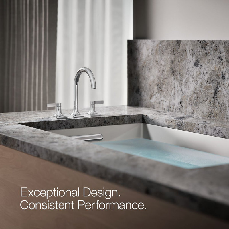 Deck Mounted Bath Faucet, Polished Chrome