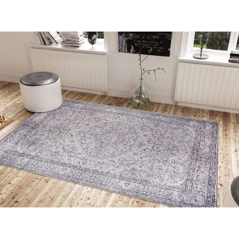 Luxurious Machine Washable Carpet, 100% Polyester, 7.5 x 10.8 Feet | Pile Height: 0.2 Inches, 1850 g/m² | Recycled Poly Cotton Underside, Easy Care, Perfect for Living Room & Bedroom, Soft & Durable Design