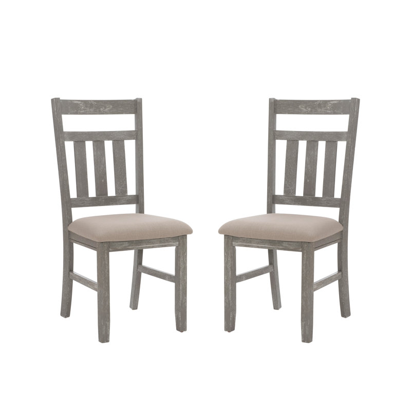 Ensemble de 2 chaises d'appoint Helbert, Gris