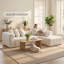 Canapé modulaire en L 107,9 po avec canapé Boneless Couches.-814864173-814864176
