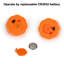 Ensemble de 12 bougies chauffe-plat Halloween