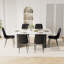 Ensemble de table de salle à manger 70,9 po Marble Texture-1587023305-1587023310-1587475902