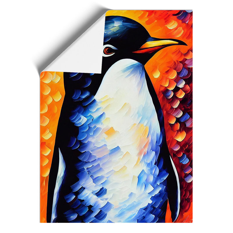 Penguin Portrait No.1 - Wall Art, Paper, 42cm H x 29.7cm W, No Matte