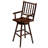 Cleary Swivel Solid Wood Counter Stool-560646841