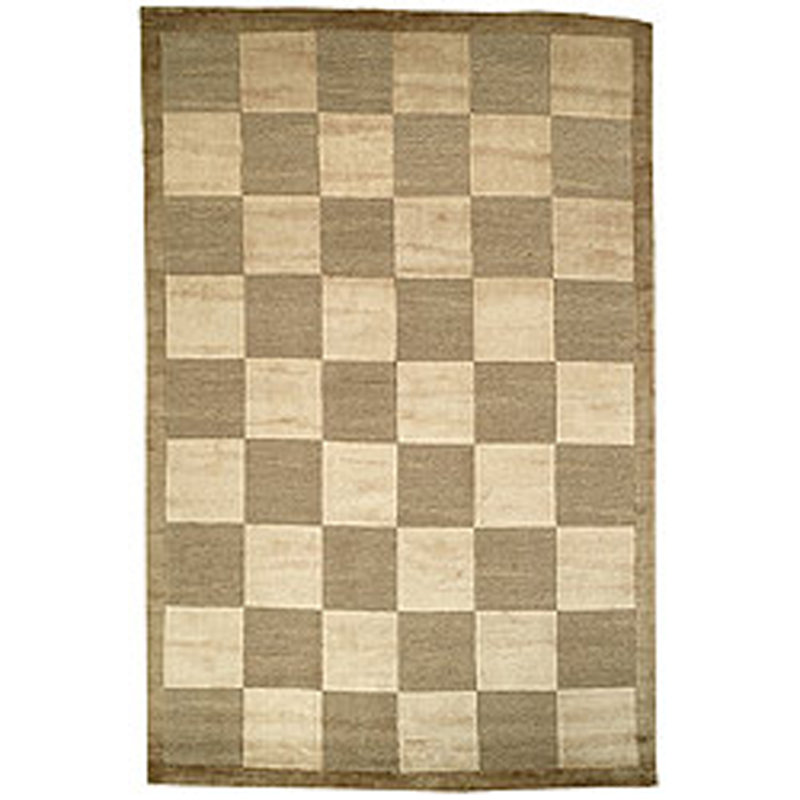Tibetan Shag Green/Beige Area Rug, Rectangle 10' x 14'